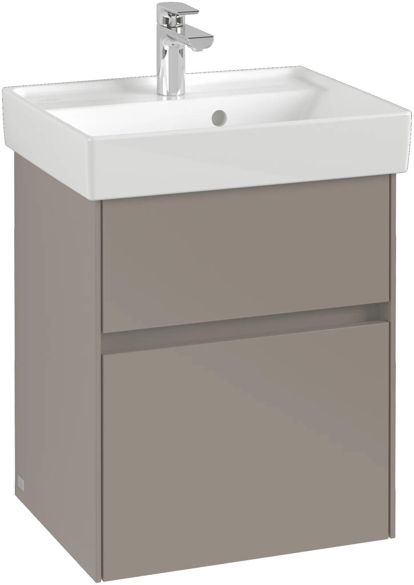 Villeroy & Boch Waschtischunterschrank „Collaro“ 460 × 546 × 374 mm Stone Oak, für Becken mittig, ohne Beleuchtung Villeroy & Boch Waschtischunterschrank „Collaro“ 460 × 546 × 374 mm Stone Oak, für Becken mittig, ohne Beleuchtung