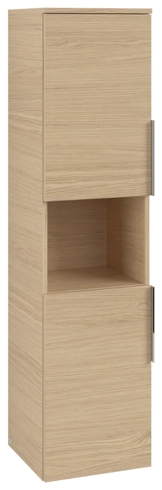 Villeroy & Boch Hochschrank Architectura B89700 Nordic Oak, 350x1400x346mm, 2 Türen, SoftClosing, Wandmontage