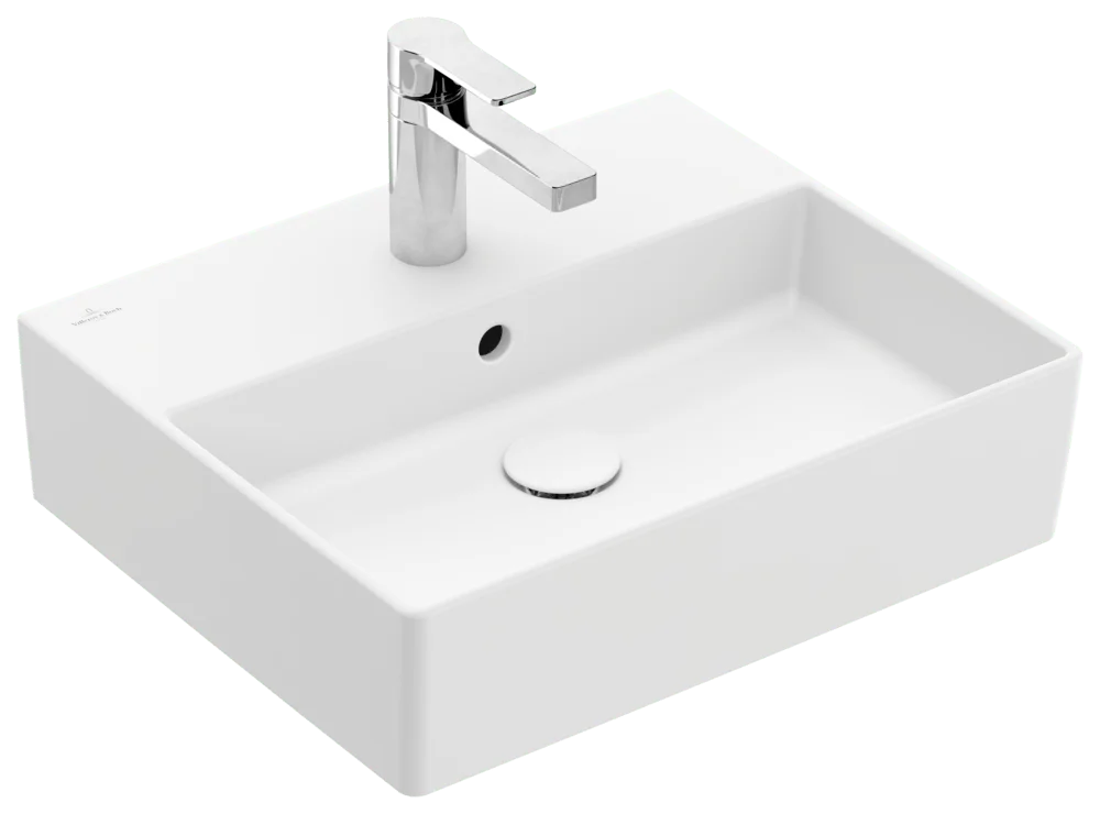 Villeroy & Boch Waschbecken Memento 2.0 500x420mm Rechteck TitanCeram Stone White