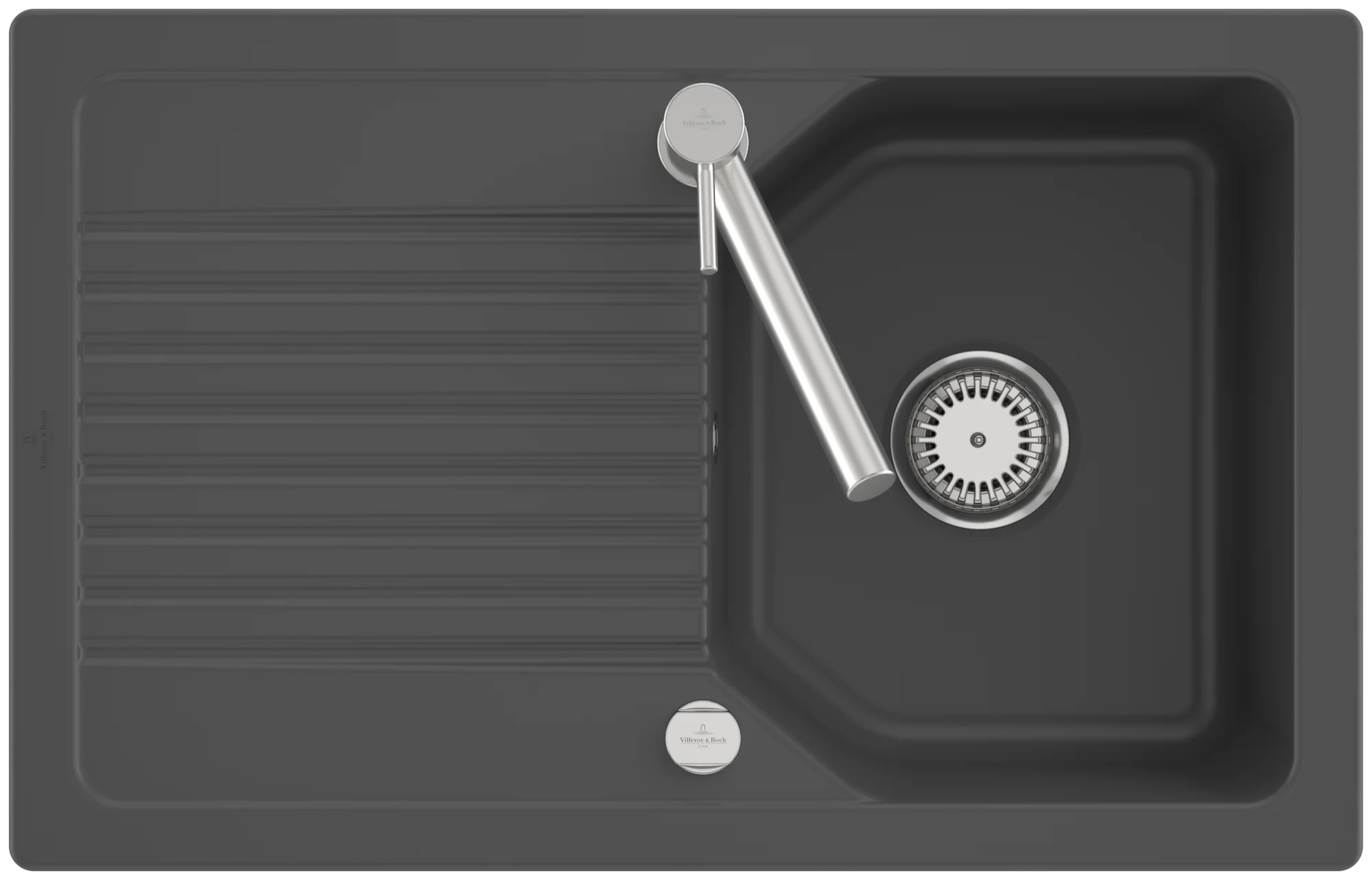 Villeroy & Boch Linara 45 Flat 33842F, flächenbündige Spüle, 780 x 490 mm