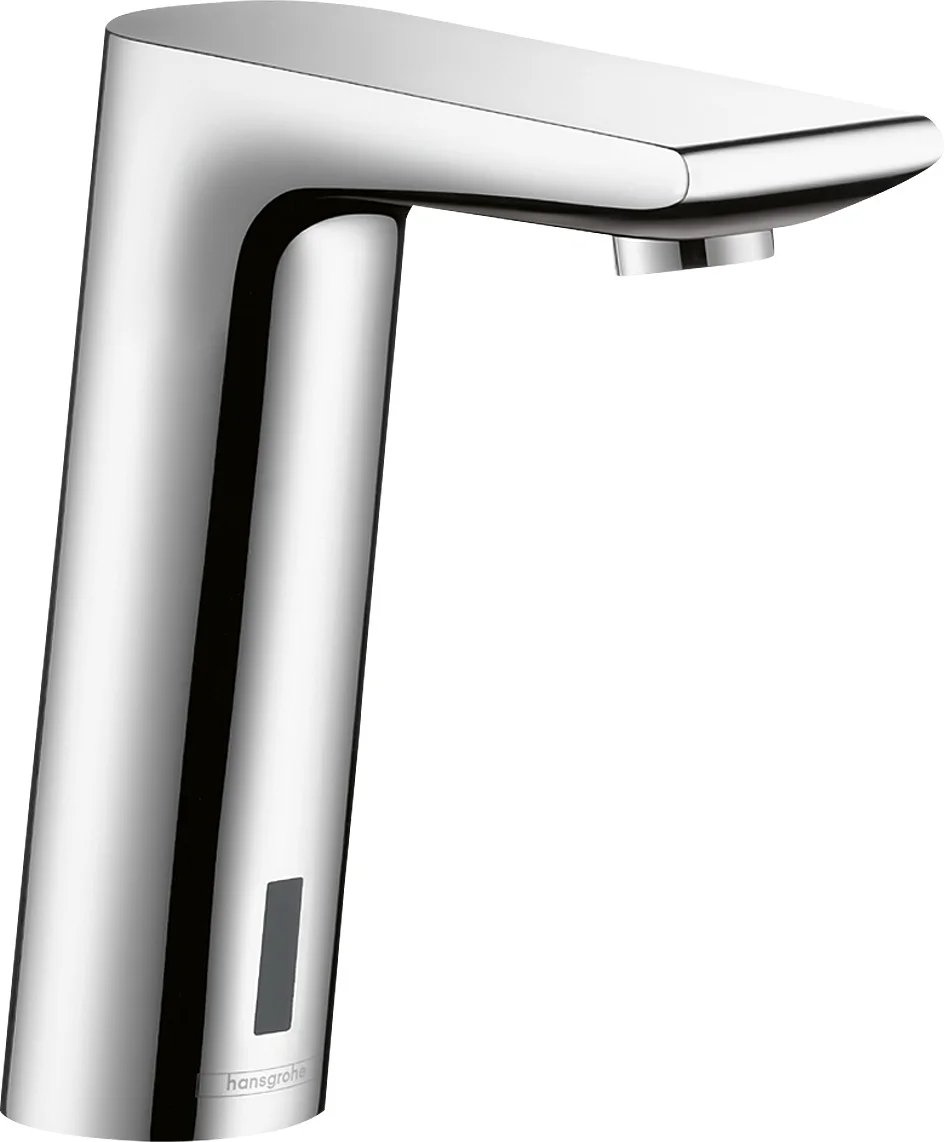 Hansgrohe Metris S Elektronik-Waschtischmischer, Chrom, Ausladung 128 mm, Normalstrahl, max. Durchfluss 5 l/min bei 3 bar, Temperaturbegrenzung und -voreinstellung, Rückflussverhinderer, Infrarot-Näherungselektronik mit einstellbarer Reichweite, Hygienes Hansgrohe Metris S Elektronik-Waschtischmischer, Chrom, Ausladung 128 mm, Normalstrahl, max. Durchfluss 5 l/min bei 3 bar, Temperaturbegrenzung und -voreinstellung, Rückflussverhinderer, Infrarot-Näherungselektronik mit einstellbarer Reichweite, Hygienes