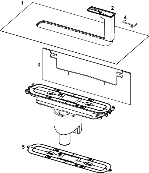 TECEdrainprofile Ablauf "senkrecht", DN 50 Auslauf, 1,2 l/s TECEdrainprofile Ablauf "senkrecht", DN 50 Auslauf, 1,2 l/s
