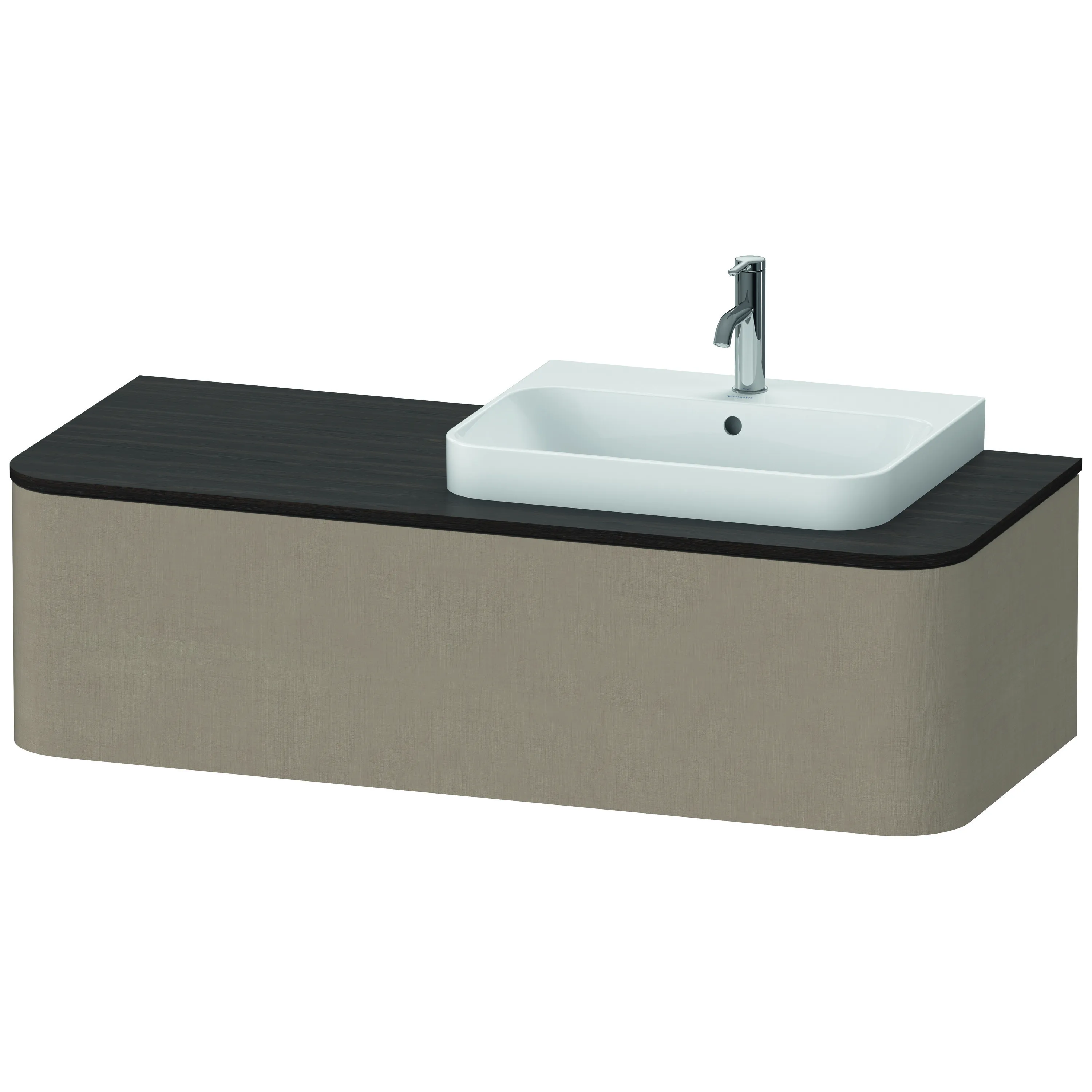 Duravit Waschtischunterschrank wandhängend „Happy D.2 Plus“ Leinen Duravit Waschtischunterschrank wandhängend „Happy D.2 Plus“ Leinen