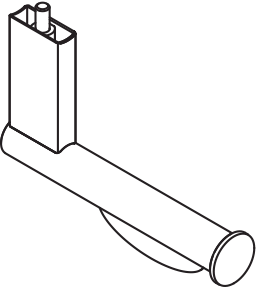 HEWI Papierhalter „System 900“ 3,3 × 13,1 cm