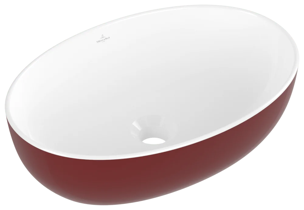 Villeroy & Boch Aufsatzwaschbecken Artis, oval, Bordeaux, 480 x 325 x 135 mm, TitanCeram, glänzend Villeroy & Boch Aufsatzwaschbecken Artis, oval, Bordeaux, 480 x 325 x 135 mm, TitanCeram, glänzend