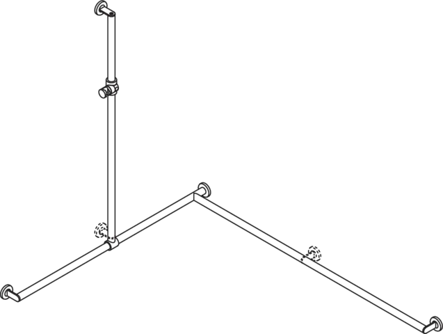 HEWI Haltegriff Ausführung rechts „System 900“ in Anthrazitgrau