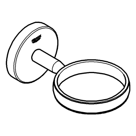 Halter Bau Cosmopolitan 40585_1, für Glas 40 372, Seifenschale 40 368 oder Seifenspender Halter Bau Cosmopolitan 40585_1, für Glas 40 372, Seifenschale 40 368 oder Seifenspender