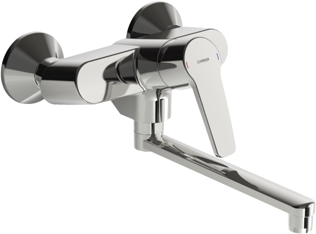 HansaPOLO Einhebelmischer Küchenarmatur HansaPOLO 5162 Ausladung 200 mm DN15 Chrom HansaPOLO Einhebelmischer Küchenarmatur HansaPOLO 5162 Ausladung 200 mm DN15 Chrom