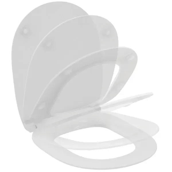 Set WC mit WC-Sitz Softclose spülrandlos „Connect“ 360 × 340 × 540 mm