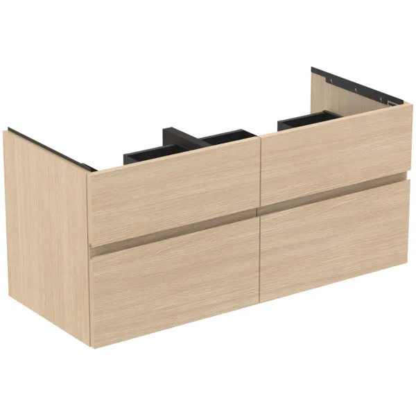 Ideal Standard Möbeldoppel-Waschtischunterschrank Finesse Eiche weiß 1200x505x550mm