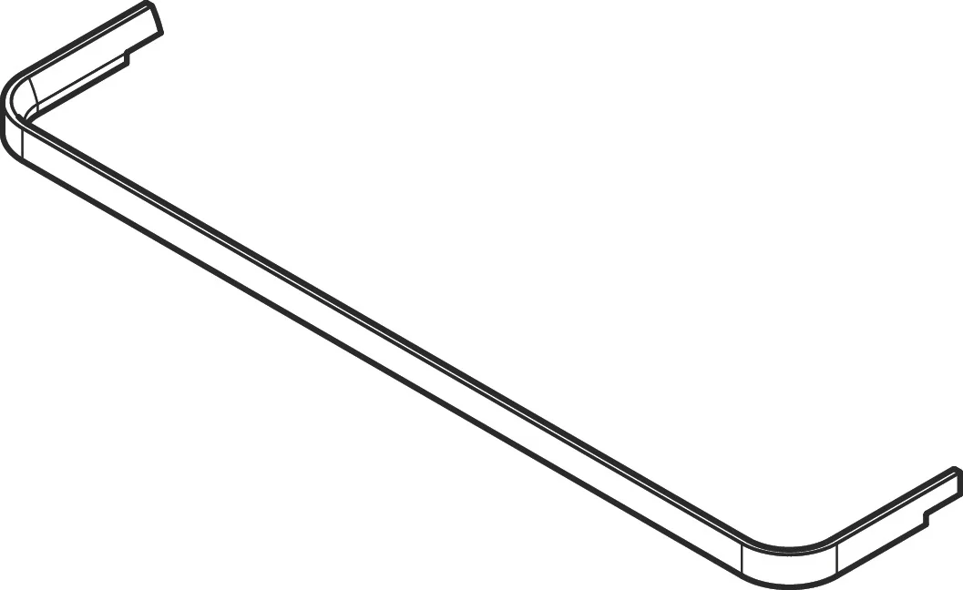 Hansgrohe Xelu Q Handtuchhalter, Chrom, 90x430 mm, feststehend