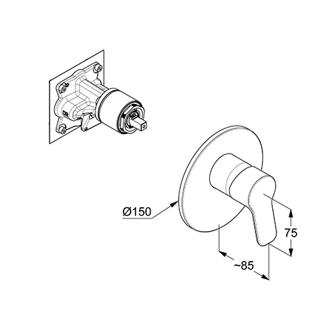 PURE & EASY UPBrEHM, FeinbauSet m. Funktionseinheit, für SLIM.BOXX 88022, chrom PURE & EASY UPBrEHM, FeinbauSet m. Funktionseinheit, für SLIM.BOXX 88022, chrom