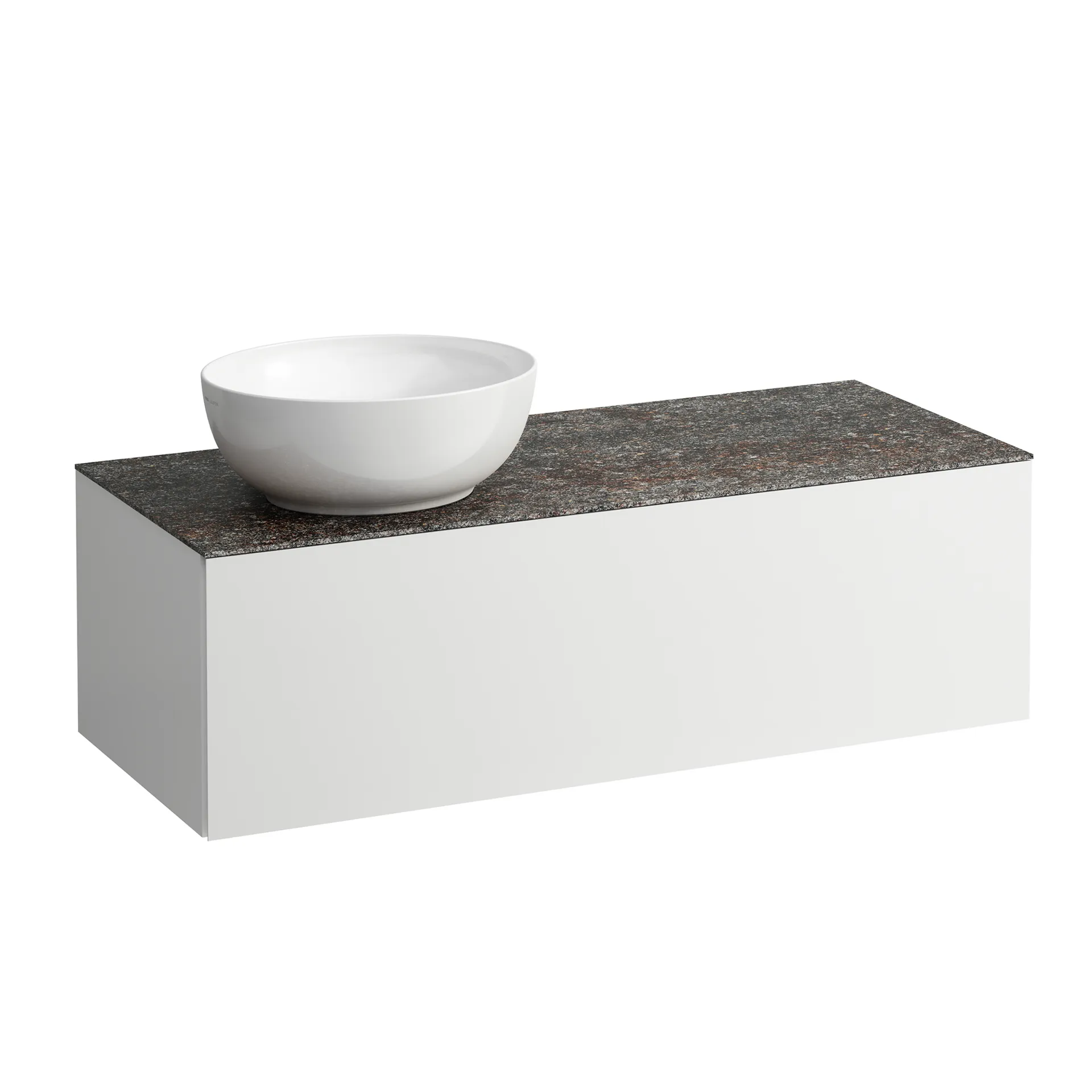Schubladenelement (Waschtischunterbau+Waschtischplatte) ILBAGNOALESSI 500x1200x370 1 Schublade integrierte versteckte Griffe seitlich Vollauszug Soft-Close Ausschnitt links Marrone Naturale Top passend zu Waschtisch H818975/6 H818977/8 Weiß matt Schubladenelement (Waschtischunterbau+Waschtischplatte) ILBAGNOALESSI 500x1200x370 1 Schublade integrierte versteckte Griffe seitlich Vollauszug Soft-Close Ausschnitt links Marrone Naturale Top passend zu Waschtisch H818975/6 H818977/8 Weiß matt