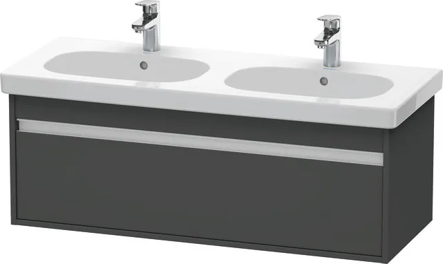 Duravit Waschtischunterschrank wandhängend „Ketho“ 115 × 41 × 45,5 cm Graphit Matt