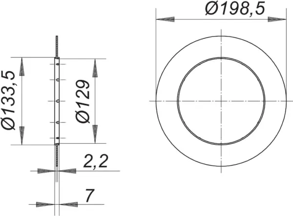Rahmenaufnahme CeraDrain/TistoDrain S 15 Rahmenaufnahme CeraDrain/TistoDrain S 15