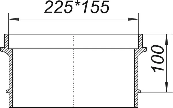 Verlängerungsrahmen zu Kellerablauf 71, 100 mm Verlängerungsrahmen zu Kellerablauf 71, 100 mm