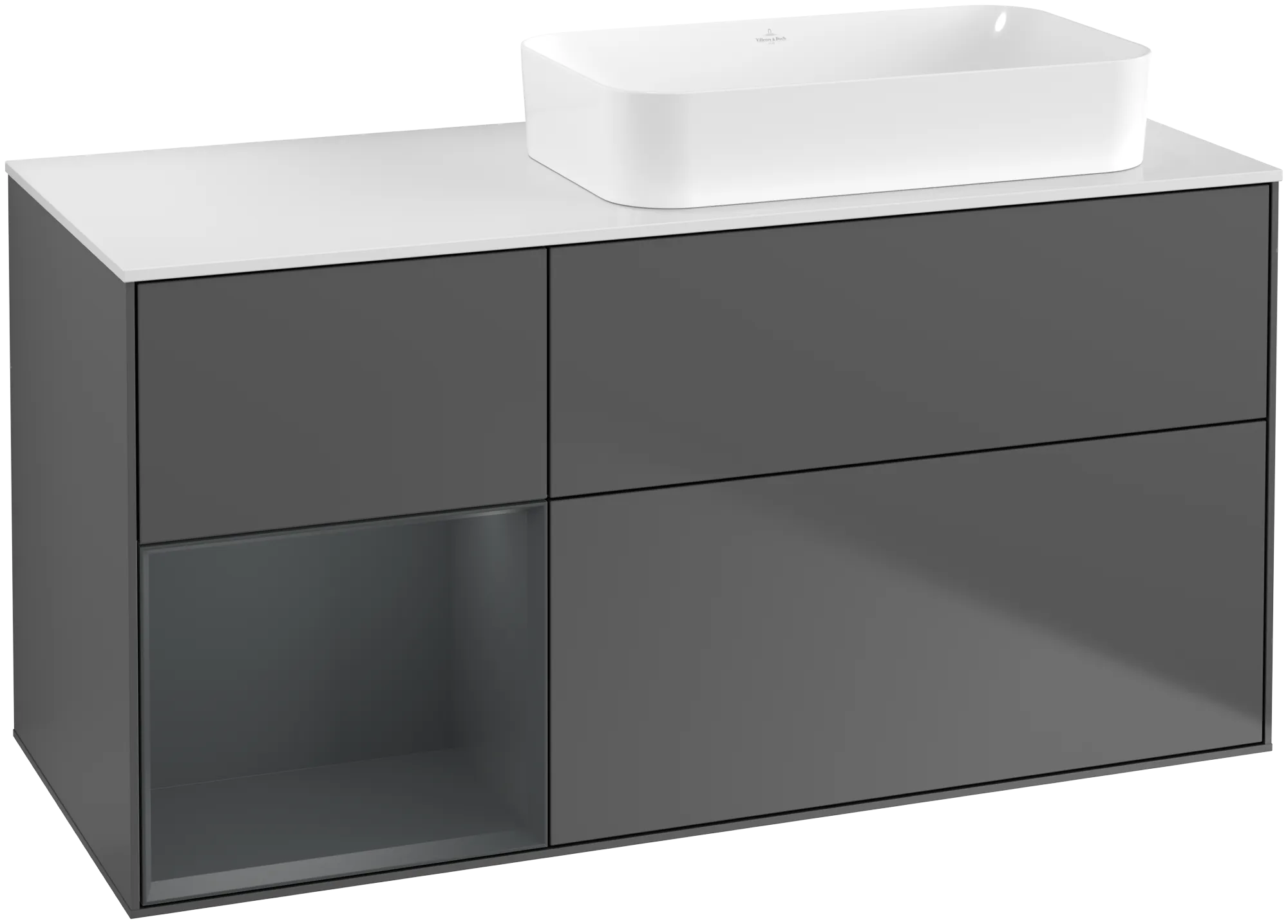 Villeroy & Boch Finion Waschbeckenunterschrank F68 1200x603x501mm anthrazit