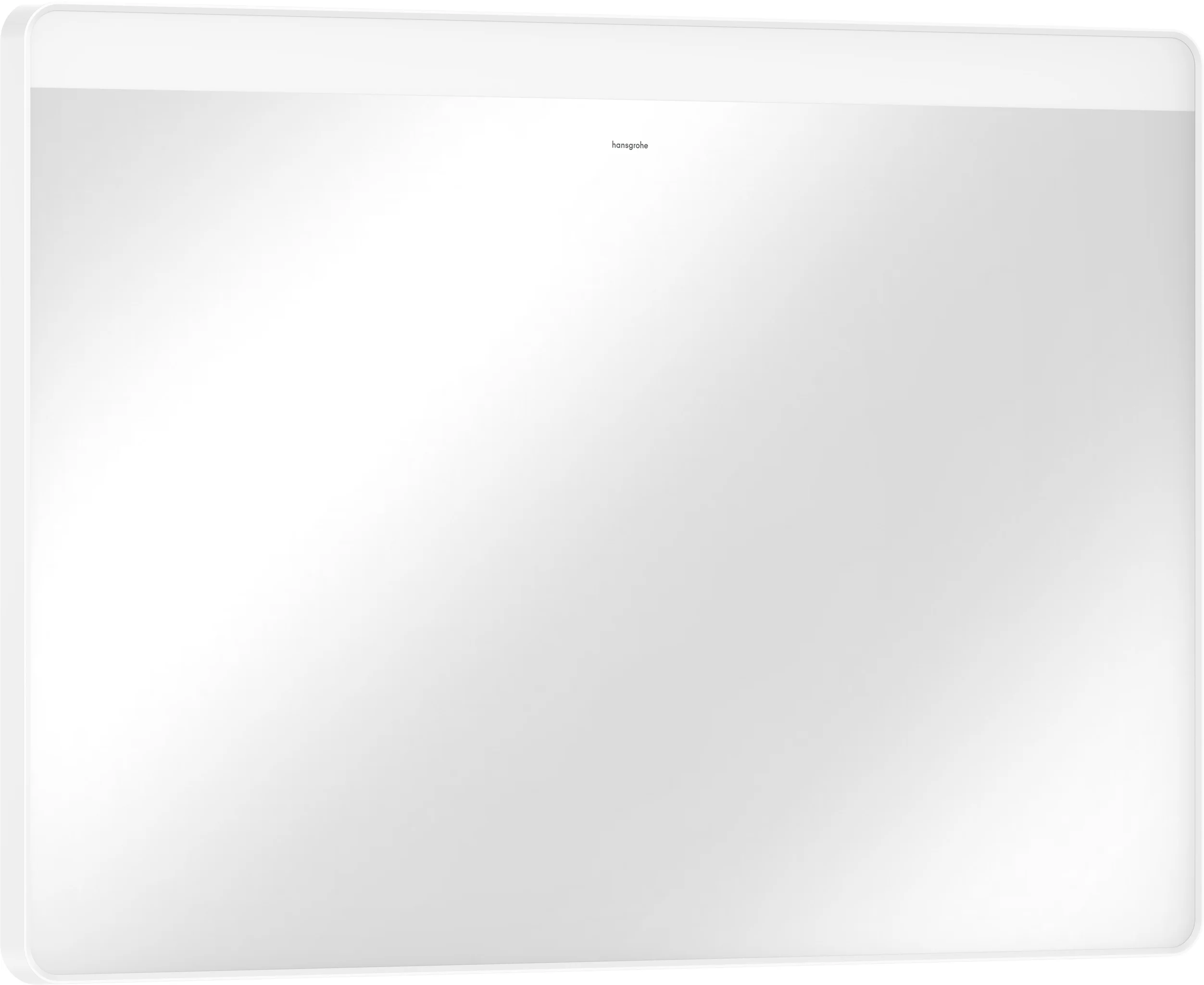 Hansgrohe Xarita Lite Q Spiegel mit horizontaler LED-Beleuchtung, IR-Sensor, Mattweiß, Maße: 1000 x 700 x 30 mm