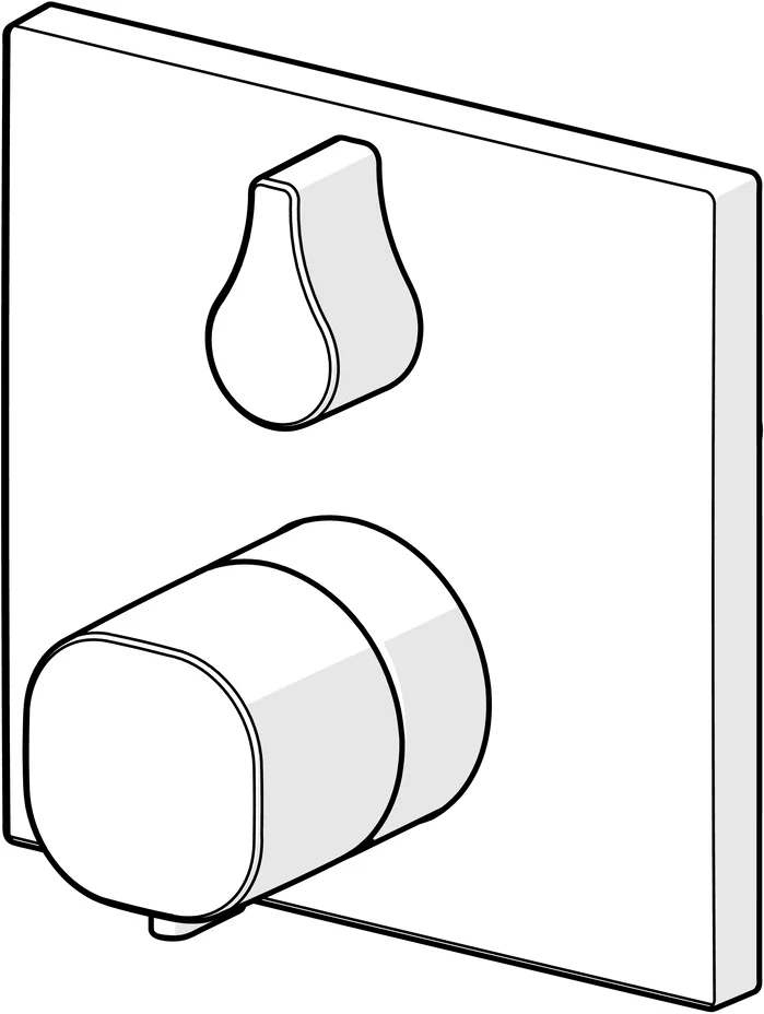 HansaLIVING Wannen- und Brausearmatur Fertigmontageset für Wanne/Brause HansaLIVING 8114 Rosette eckig mit Sicherungseinrichtung Chrom HansaLIVING Wannen- und Brausearmatur Fertigmontageset für Wanne/Brause HansaLIVING 8114 Rosette eckig mit Sicherungseinrichtung Chrom