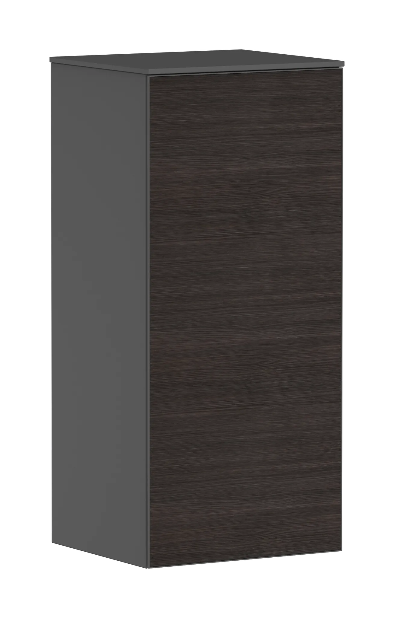 Hansgrohe Xevolos E Halbhochschrank Schiefergrau Matt 400⁄360, Türanschlag links, Oberfläche Front: Eiche Dunkel Hansgrohe Xevolos E Halbhochschrank Schiefergrau Matt 400⁄360, Türanschlag links, Oberfläche Front: Eiche Dunkel