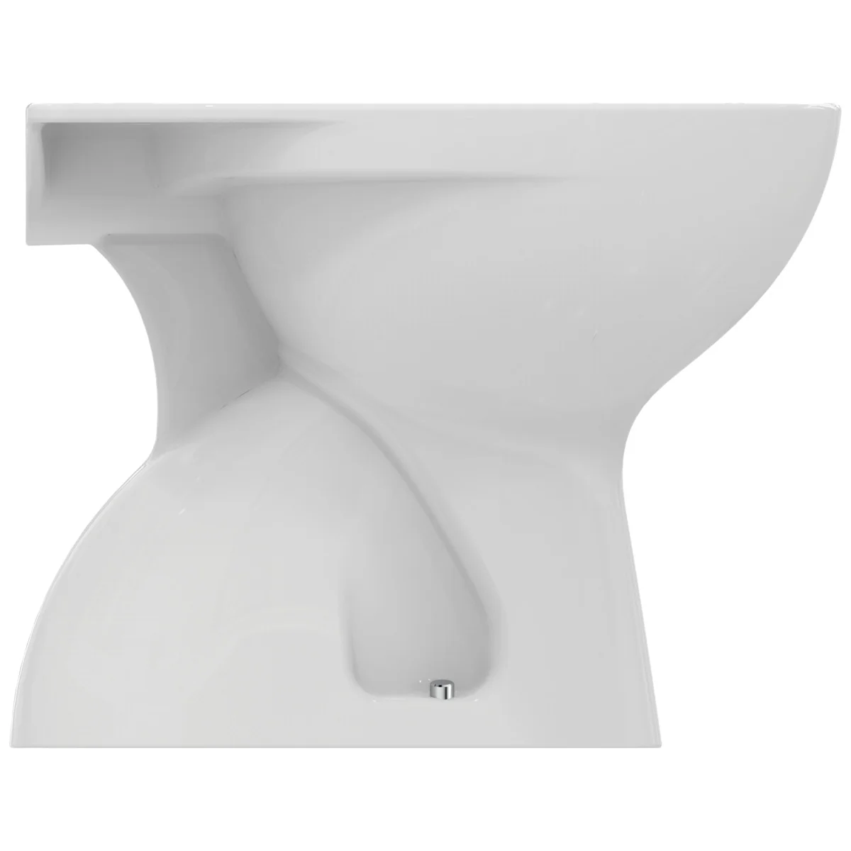 Ideal Standard Eurovit Standtiefspül-WC RimLS, spülrandlos, vertikaler Ablauf, weiß