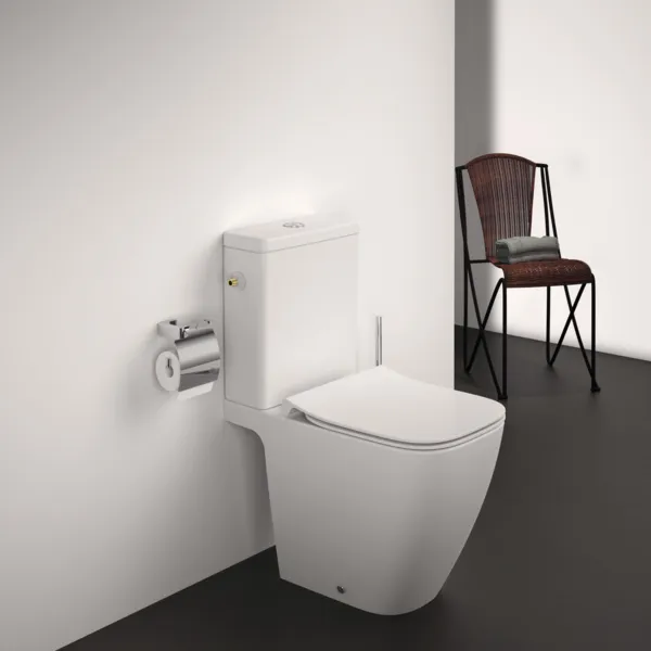 Papierrollenhalter Conca Cube, eckig, Brushed Gold Papierrollenhalter Conca Cube, eckig, Brushed Gold