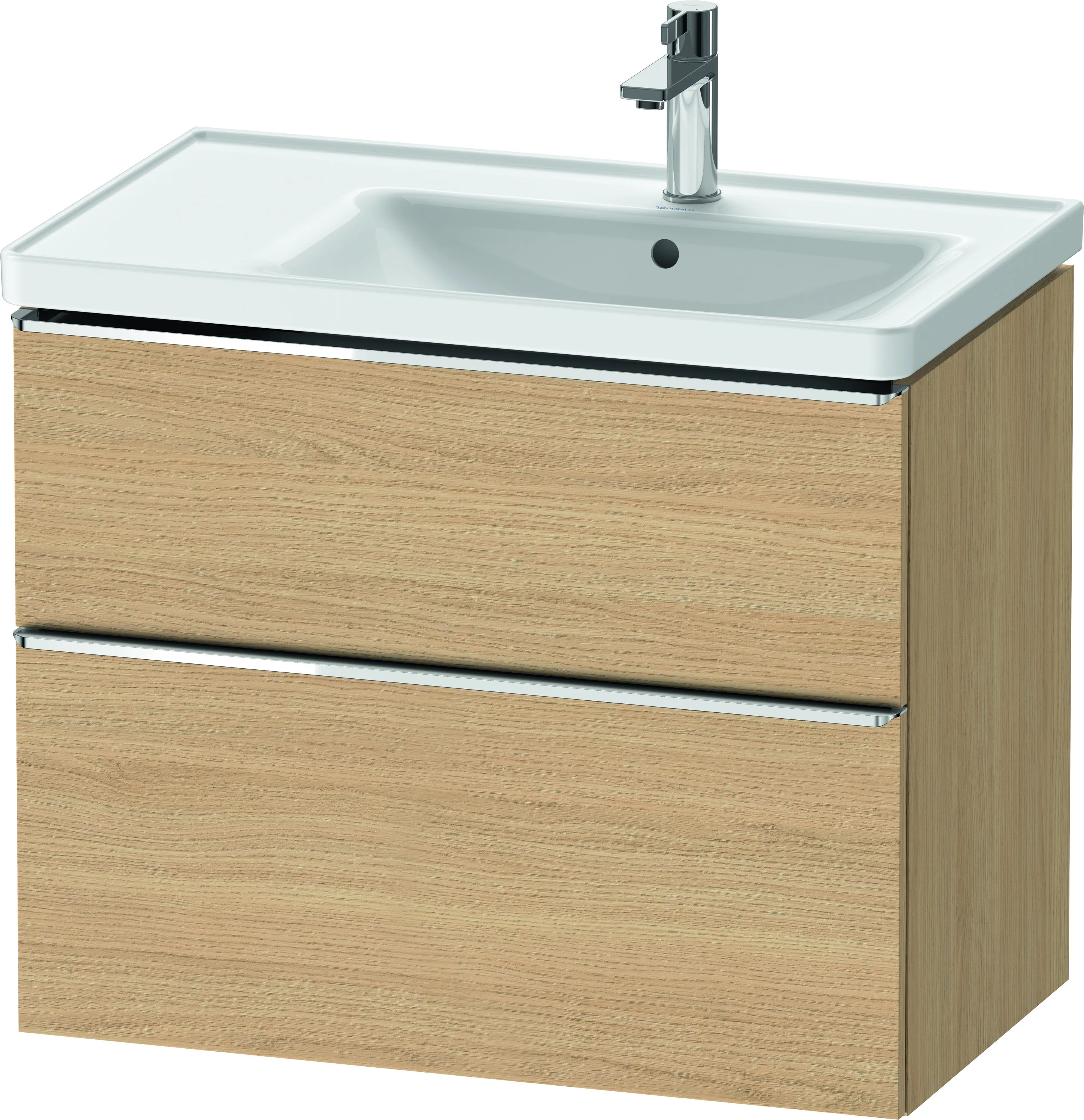 Duravit Waschtischunterschrank wandhängend „D-Neo“ 78,4 × 62,5 × 45,2 cm Eiche Natur