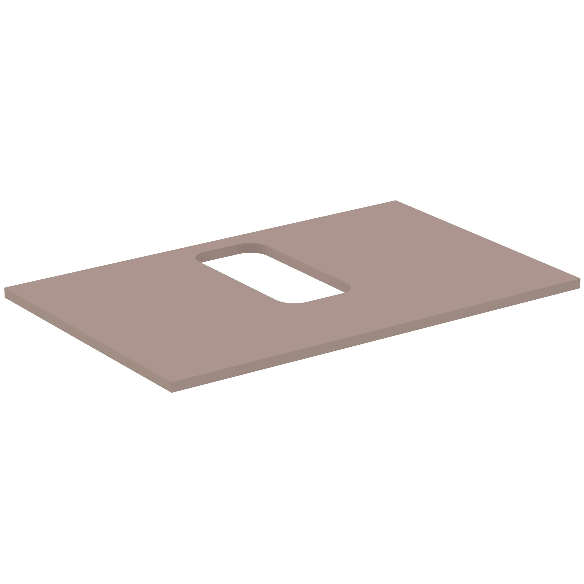 Ideal Standard Waschtischplatte i.life B mittiger Ausschnitt, Greige