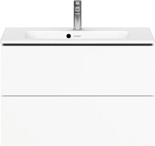 Duravit Waschtischunterschrank wandhängend „L-Cube“ 82 × 55 × 39,1 cm Weiß Matt Duravit Waschtischunterschrank wandhängend „L-Cube“ 82 × 55 × 39,1 cm Weiß Matt