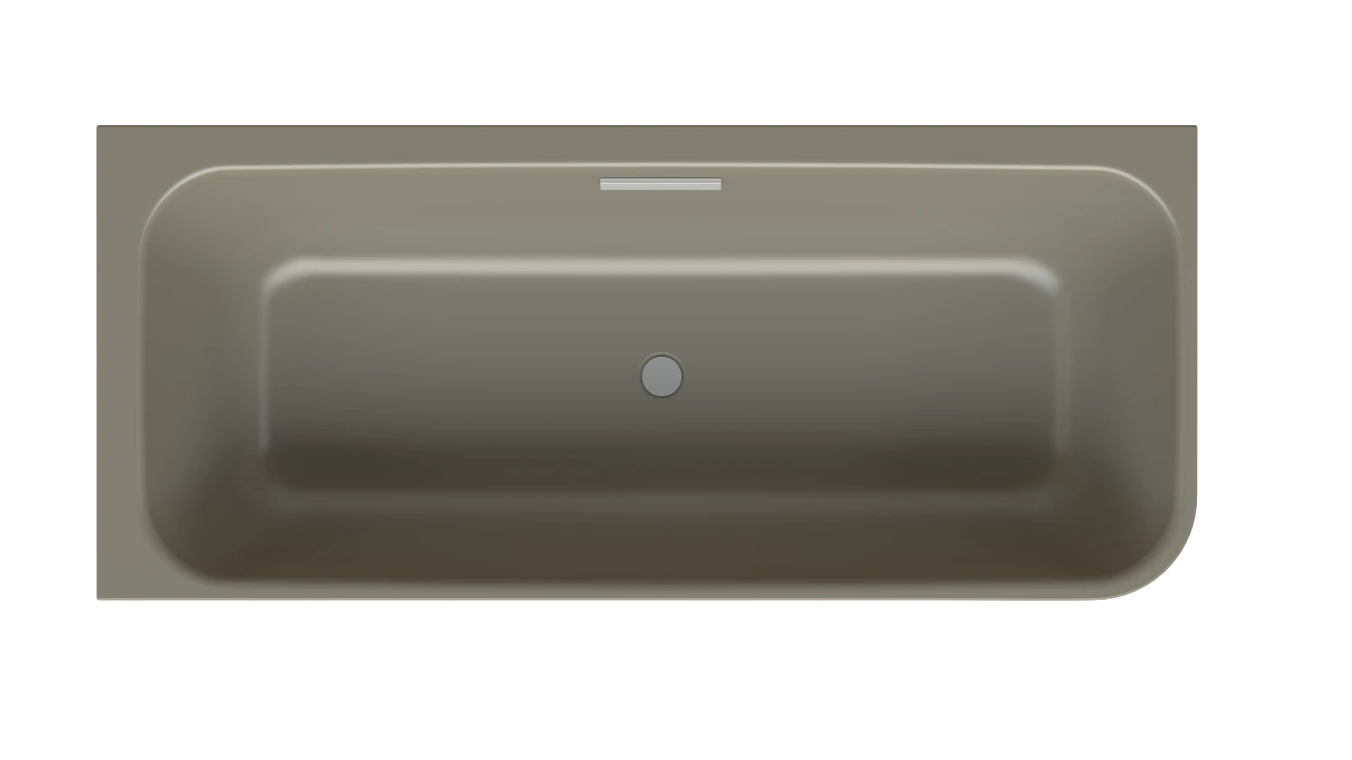 Bette rechteck Badewanne „BetteArt“ 185 × 80 cm in Graphite