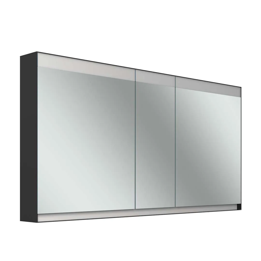 Schneider Spiegelschrank „FILO HCL“ 1495 × 759 × 147 mm in schwarz matt