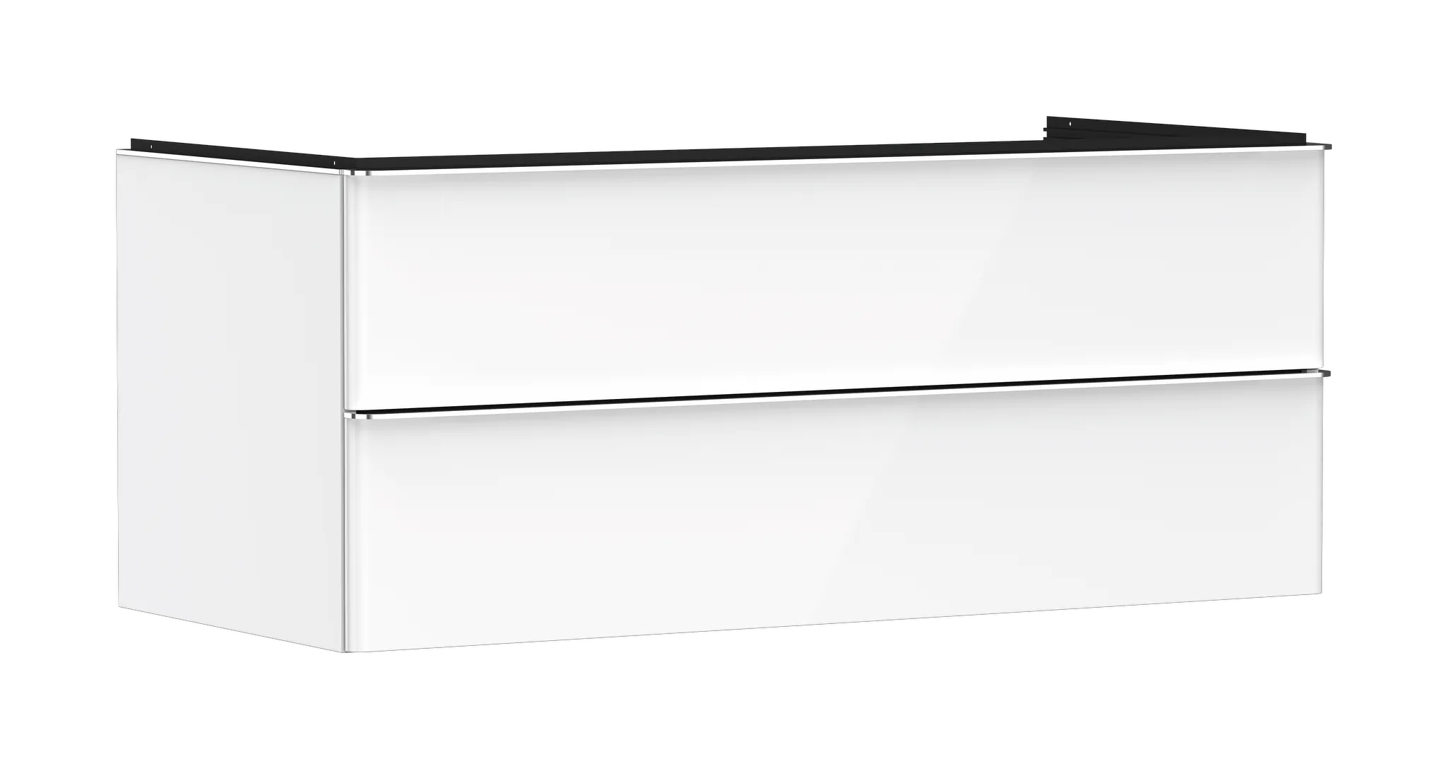 Hansgrohe Xelu Q Waschtischunterschrank Weiß Hochglanz 1180⁄550 mit 2 Schubkästen