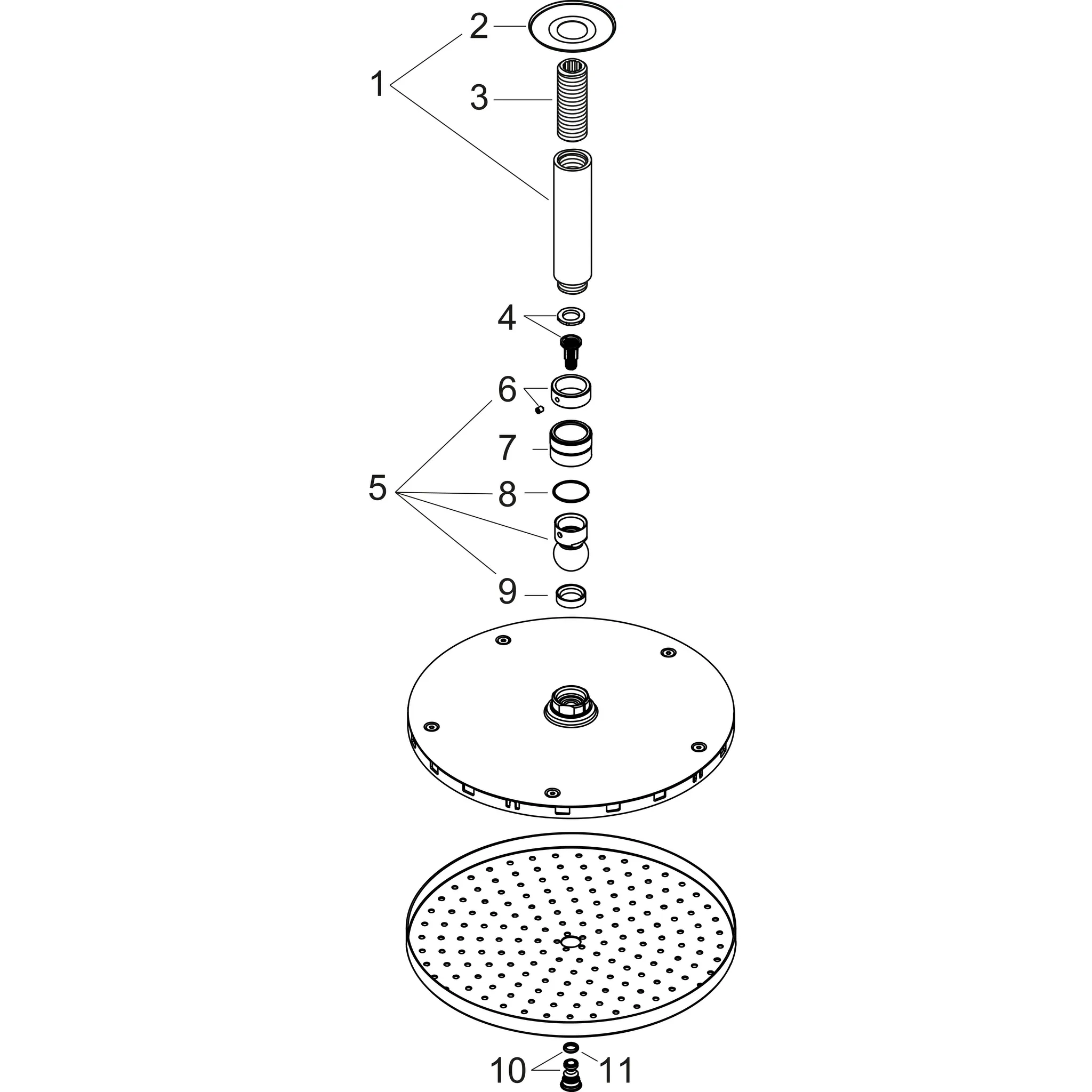 Hansgrohe Raindance S Kopfbrause 240 1jet PowderRain mit Deckenanschluss, Chrom Hansgrohe Raindance S Kopfbrause 240 1jet PowderRain mit Deckenanschluss, Chrom