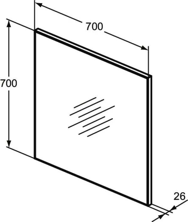 Ideal Standard Spiegel „Mirror&Light“ 70 × 70 cm Ideal Standard Spiegel „Mirror&Light“ 70 × 70 cm