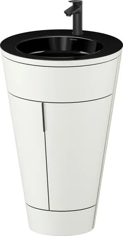 Duravit Waschtischunterschrank bodenstehend „Starck 1“ 56 × 86,4 × 60,5 cm in Schwarz Hochglanz Duravit Waschtischunterschrank bodenstehend „Starck 1“ 56 × 86,4 × 60,5 cm in Schwarz Hochglanz