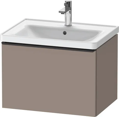 Duravit Waschtischunterschrank wandhängend „D-Neo“ 63,4 × 44 × 45,2 cm Basalt Matt