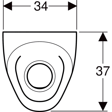 wasserloses Urinal „Selva“, ohne Zielobjekt 