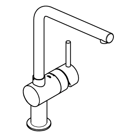 Grohe Einhand-Spültischbatterie Minta L-Auslauf in cool sunrise gebürstet Grohe Einhand-Spültischbatterie Minta L-Auslauf in cool sunrise gebürstet