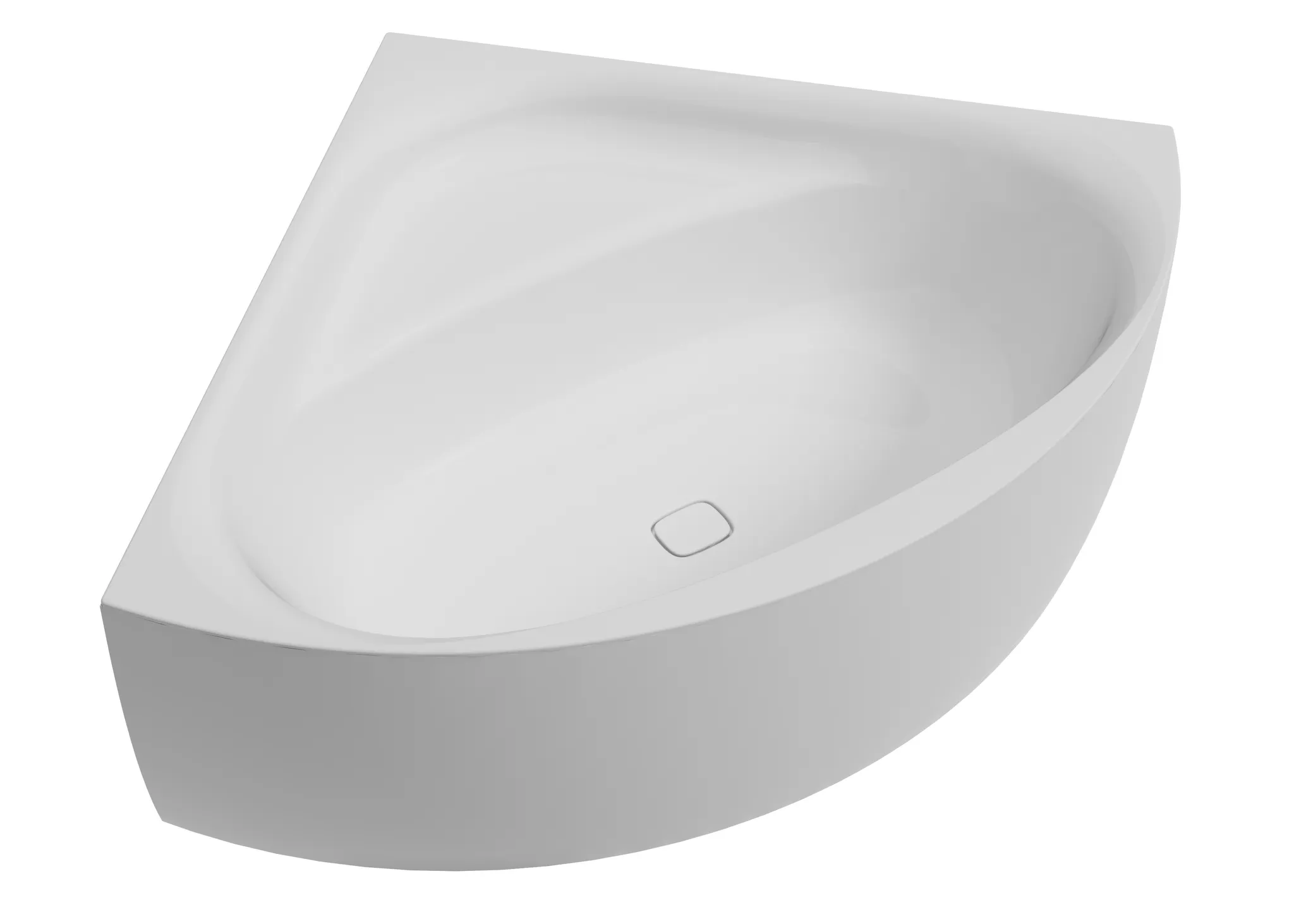 Hoesch Badewanne „iSensi“ Monolith eck 150 × 150 cm, mit Schürze in Weiß Hoesch Badewanne „iSensi“ Monolith eck 150 × 150 cm, mit Schürze in Weiß