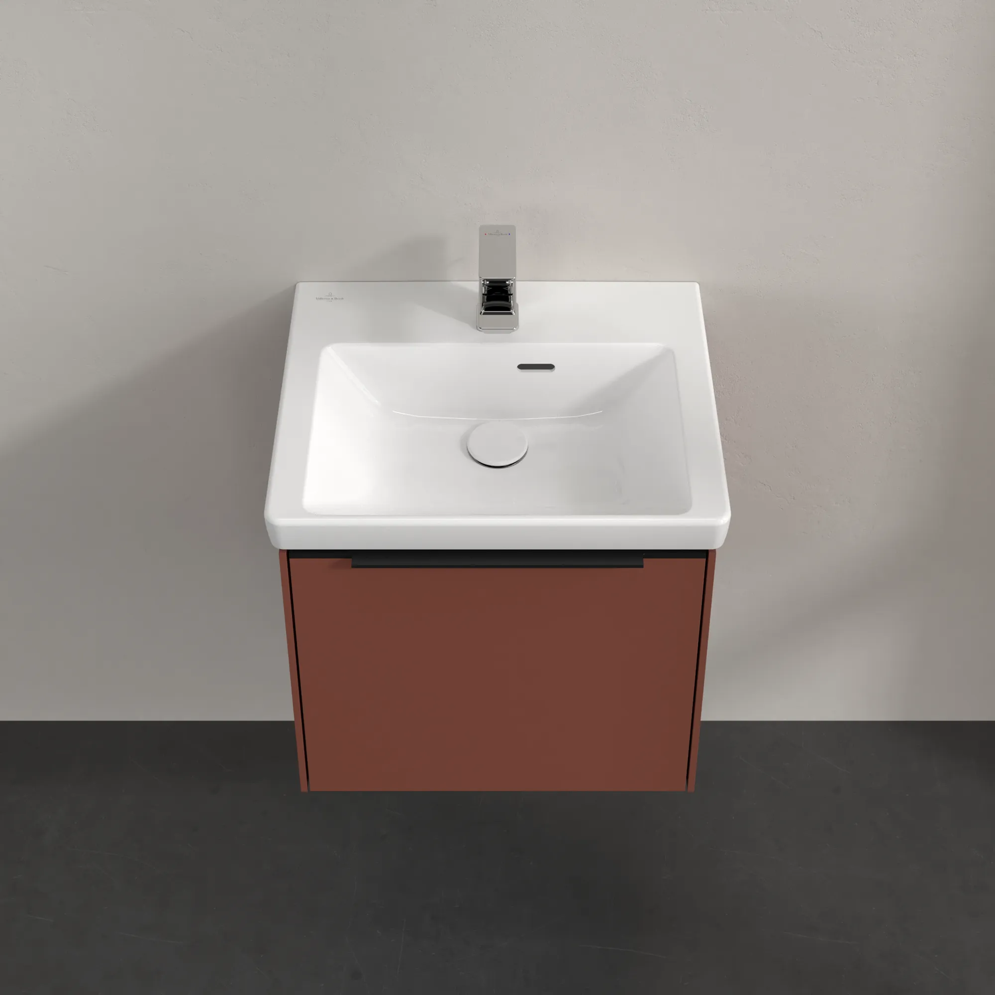 Villeroy & Boch Waschtischunterschrank „Subway 3.0“ für Schrankwaschtisch 473 × 429 × 407,5 mm Wine Red, für Becken mittig Villeroy & Boch Waschtischunterschrank „Subway 3.0“ für Schrankwaschtisch 473 × 429 × 407,5 mm Wine Red, für Becken mittig