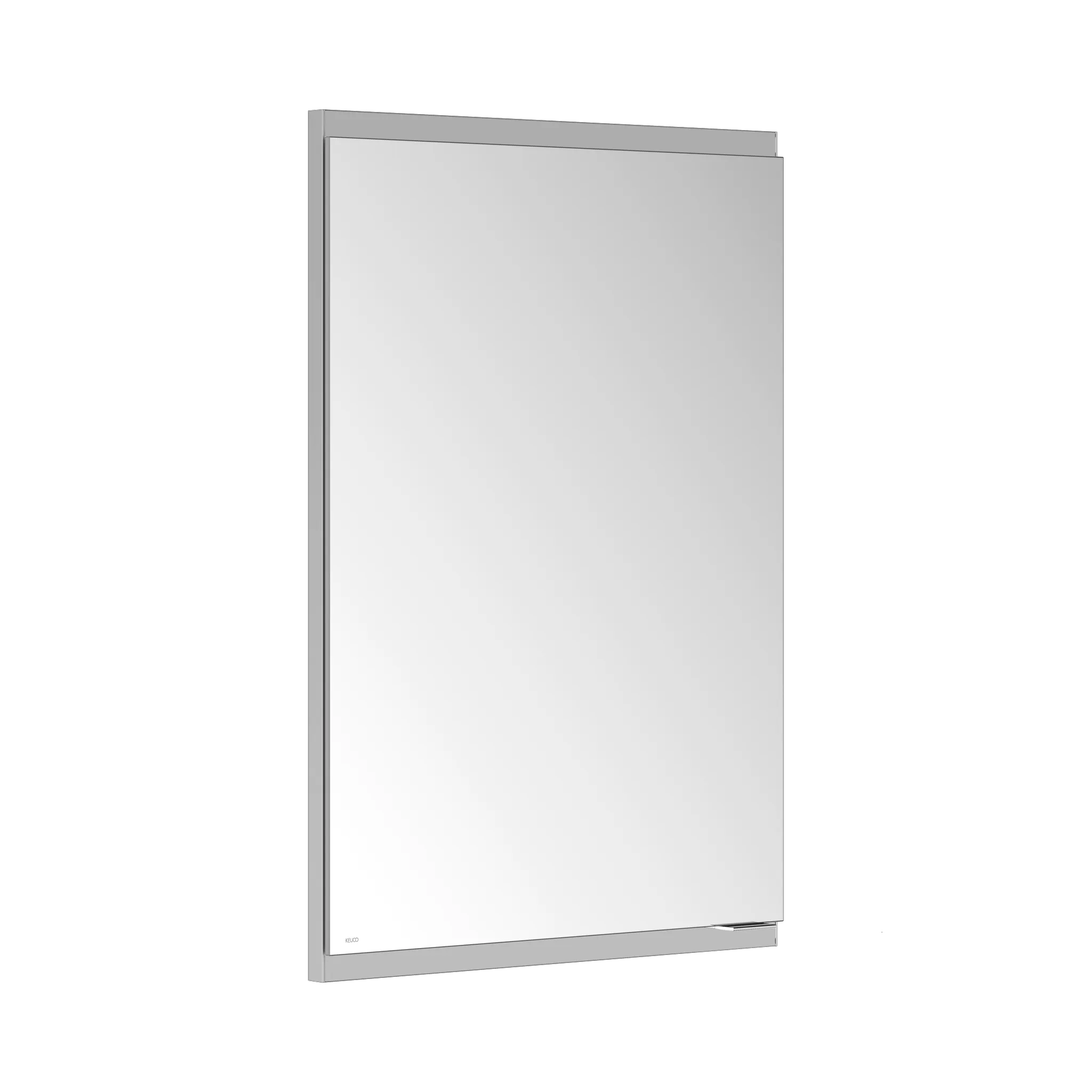 KEUCO Wandeinbau Seitenschrank unbeleuchtet 1-türig „Royal Modular 2.0“ 500 × 700 × 120 mm in Silber (eloxiert), Anschlag links, links