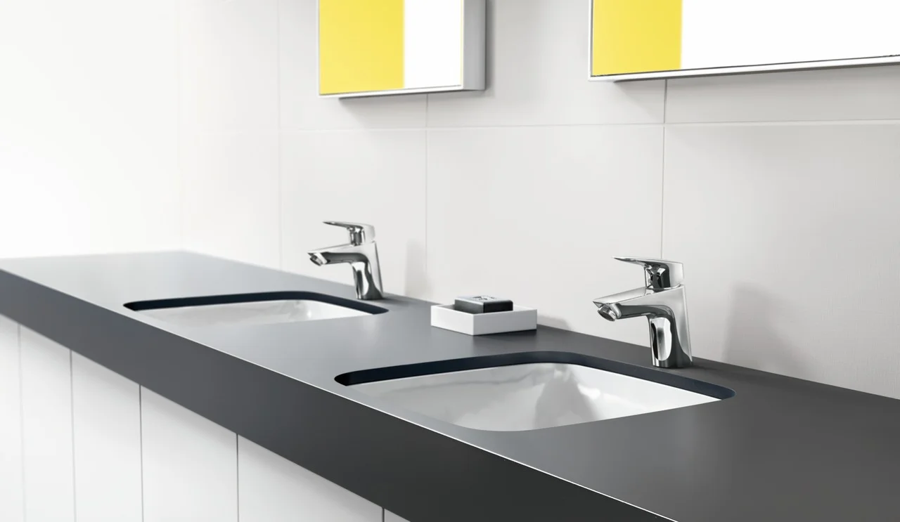 Hansgrohe Einbauspüle S51, Serie S510-F450, Betongrau, 540 x 490 mm, Beckentiefe 190 mm Hansgrohe Einbauspüle S51, Serie S510-F450, Betongrau, 540 x 490 mm, Beckentiefe 190 mm