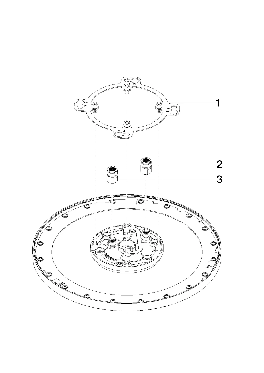 Regenbrause für Deckeneinbau SERIENSPEZIFISCH Chrom 28033970