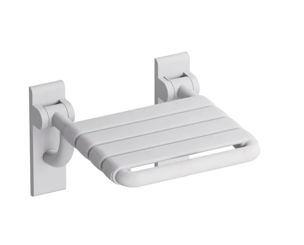 HEWI Klappsitz der Serie 801, matt, B: 478 mm, T: 428 mm, H: 259 mm