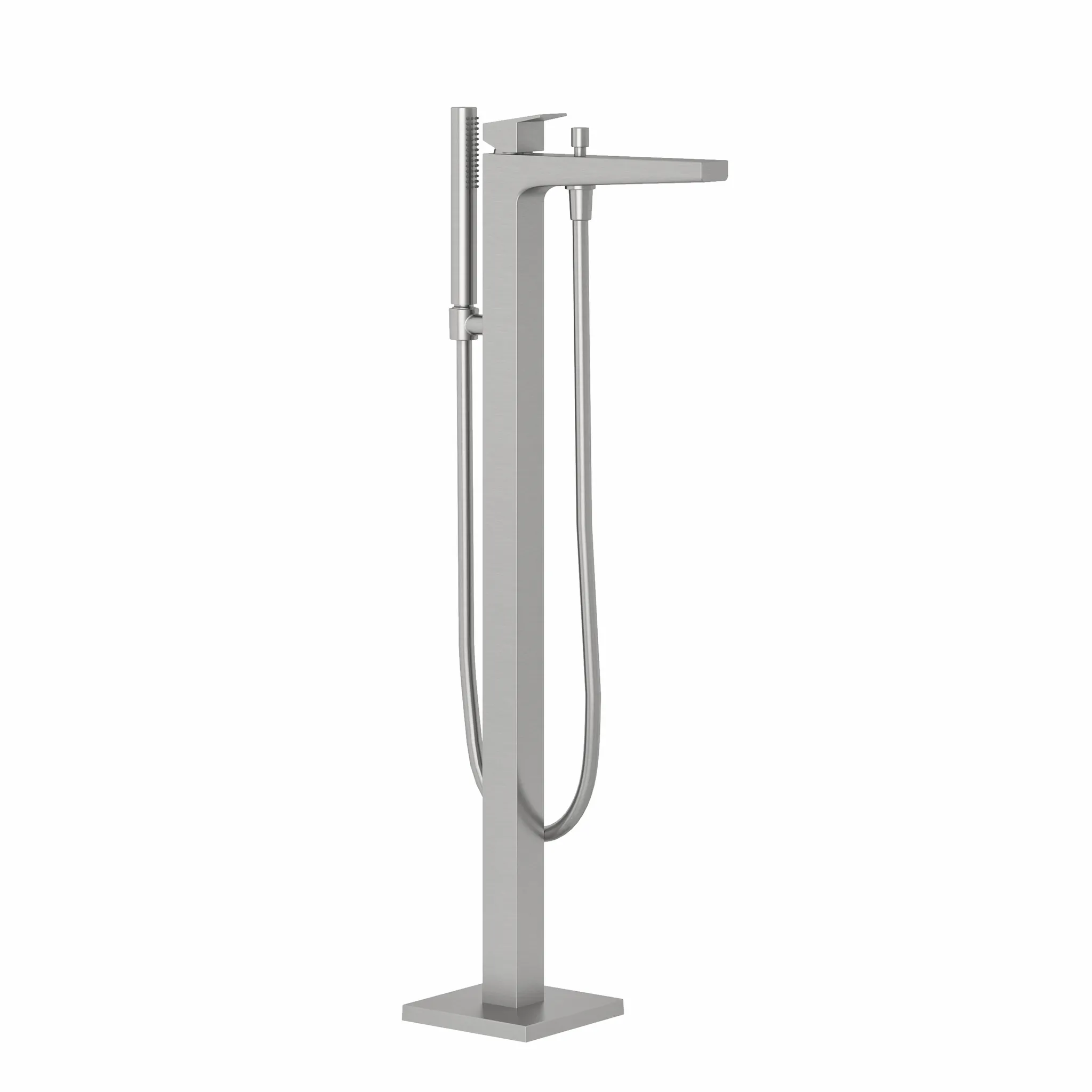 Kludi-DECUS Wannenfüll- und Brause-Einhandmischer in Stainless Brushed Nickel für freistehende Wannen, DN 15, mit automatischer Umstellung, 22 l/min Durchflussmenge Kludi-DECUS Wannenfüll- und Brause-Einhandmischer in Stainless Brushed Nickel für freistehende Wannen, DN 15, mit automatischer Umstellung, 22 l/min Durchflussmenge