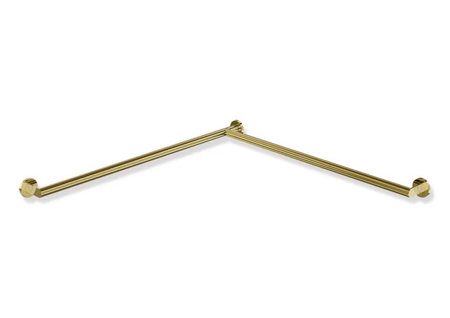 HEWI Dusch- und Wannenhandlauf System 900, Edelstahl PVD gold glänzend, Länge 965 mm, Durchmesser 32 mm, rechts HEWI Dusch- und Wannenhandlauf System 900, Edelstahl PVD gold glänzend, Länge 965 mm, Durchmesser 32 mm, rechts