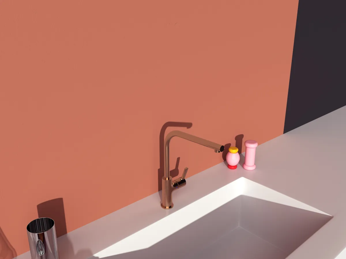 Küchenarmatur Gusto Ausladung 232mm L-Auslauf Brushed Gold Küchenarmatur Gusto Ausladung 232mm L-Auslauf Brushed Gold