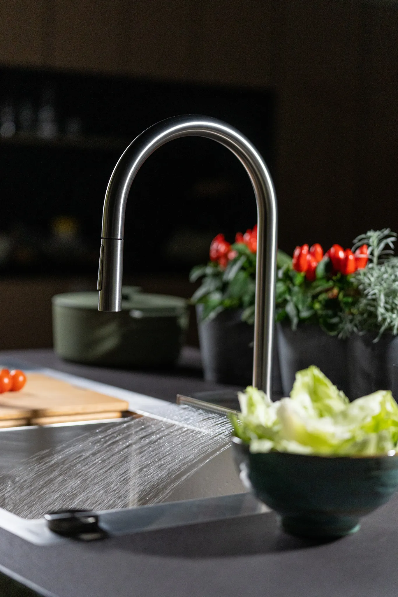 Hansgrohe Aquno Select M81 Einhebel-Küchenmischer 170, Ausziehbrause 3jet sBox Edelstahl