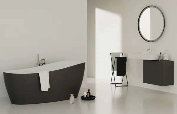 Ideal Standard Badewanne „Around“ 85 × 180 cm in Schwarz