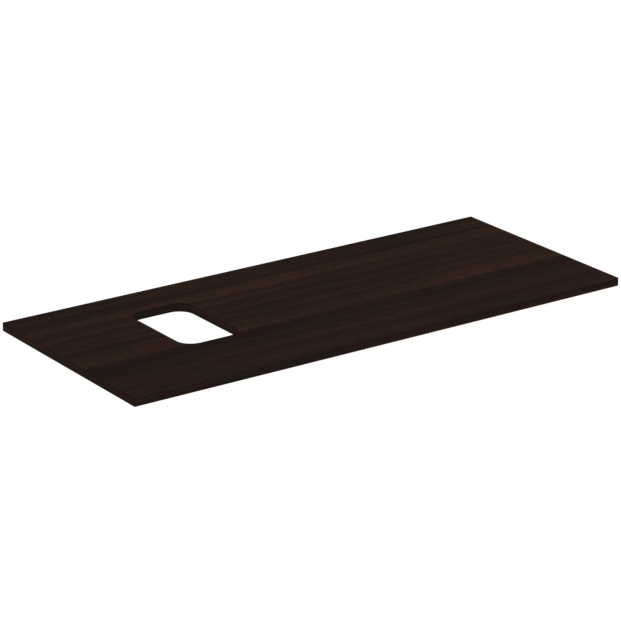 Waschtischplatte i.life B Ausschnitt links für eine Schale 1202x507x18mm Weiß matt